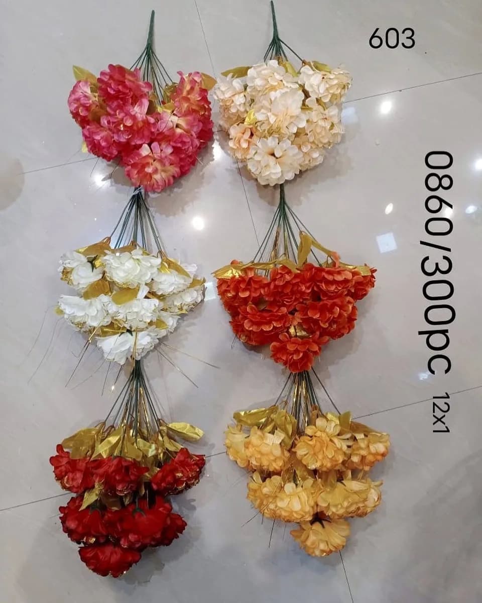 12 Stem Glitter Decorative Bunch