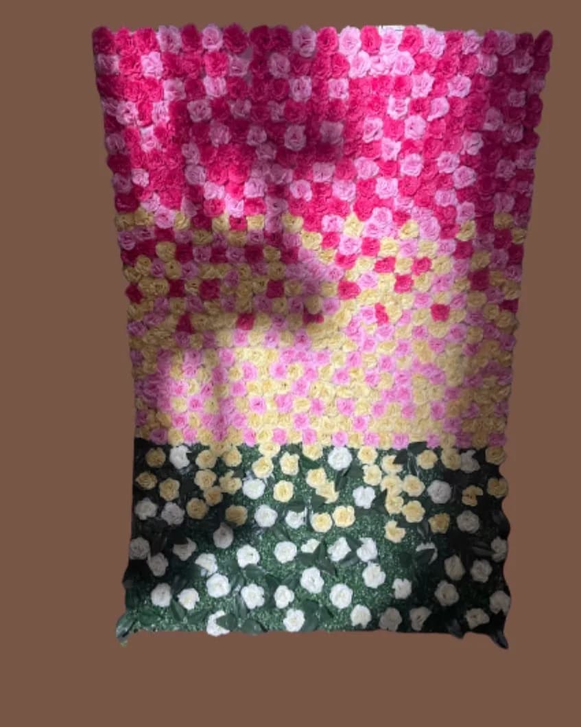 6 by 4 Foot Flower Wall