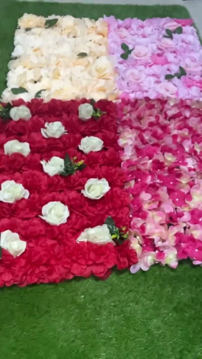 Artificial Flower Backdrop