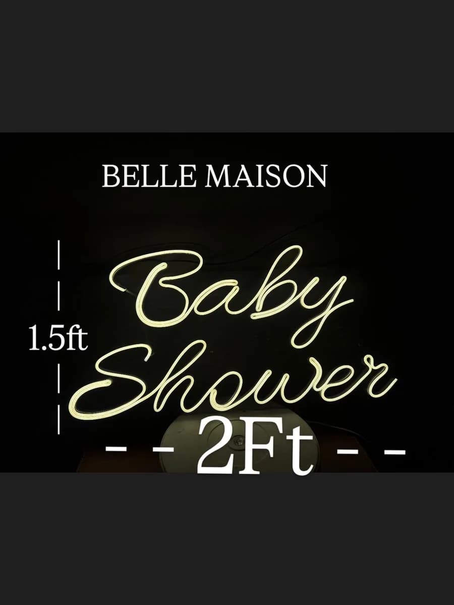Baby Shower Neon Sign