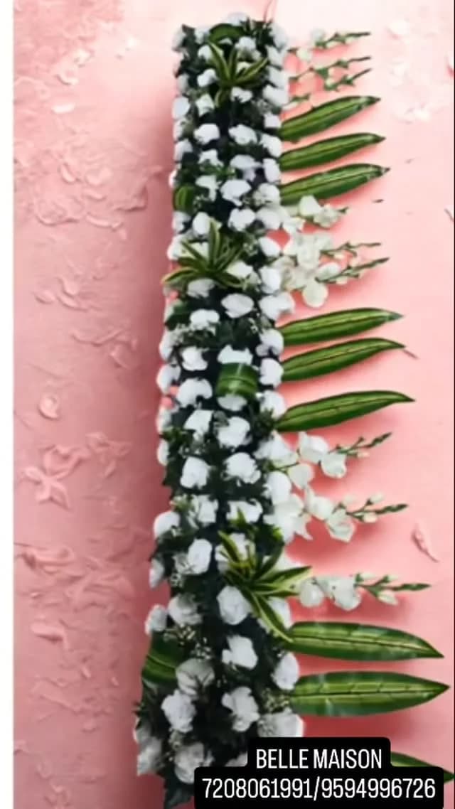 White Carnation Flower Runner Designs