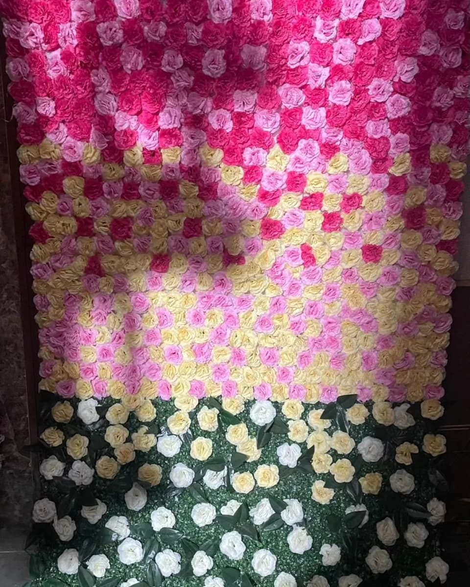 Carnation Flower Wall