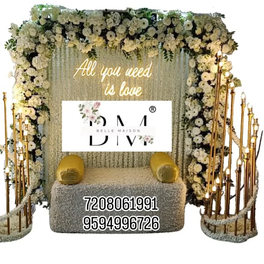 Engagement Ceremony Floral Decor