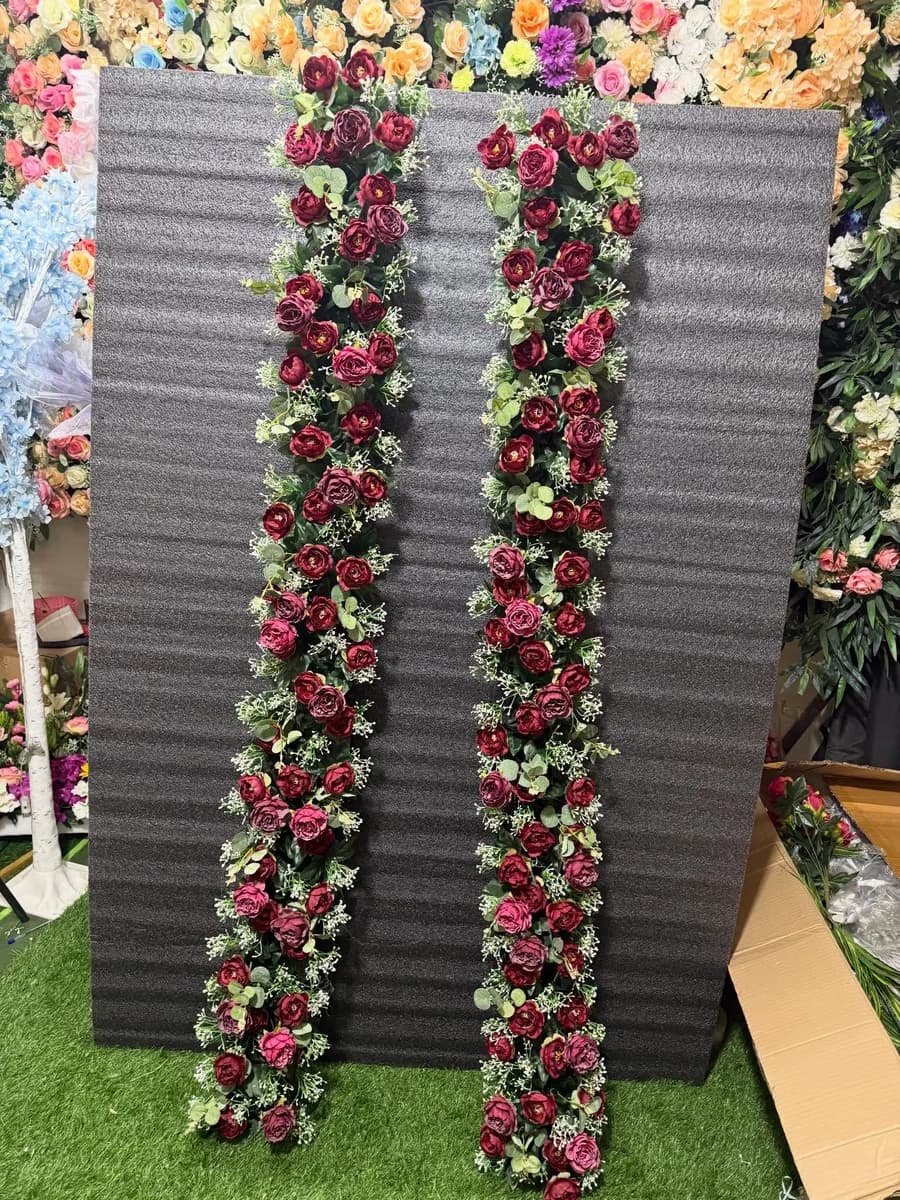 Eucalyptus and Peony Runner