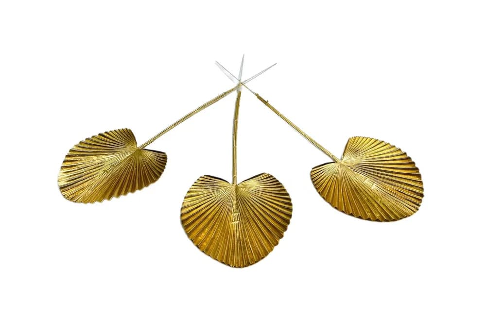 Golden Palm Decorative Leaf