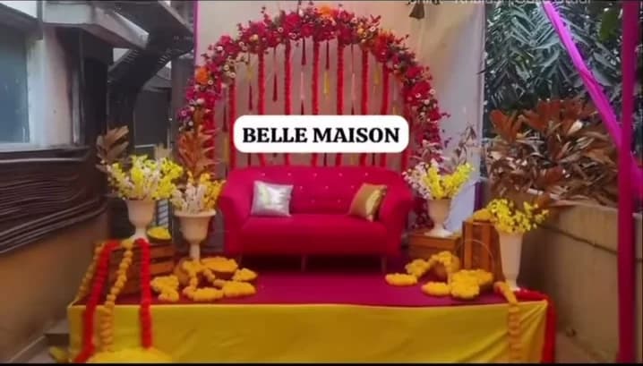 Haldi and Mehendi Floral Decor
