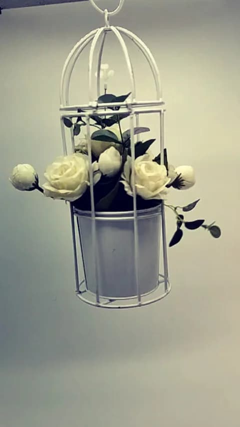 Hanging Flower Cage Prop