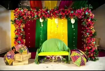 Mixed Flower Decor Setup
