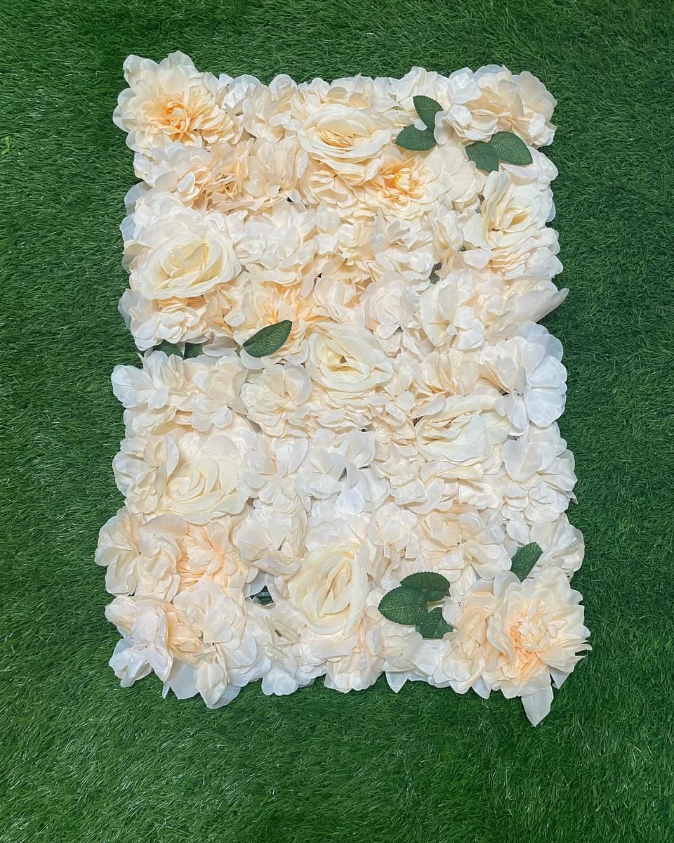 Peach Rose Flower Mat