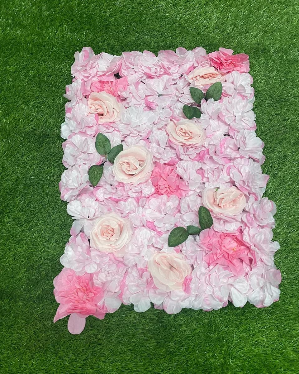 Pink Rose Flower Mat