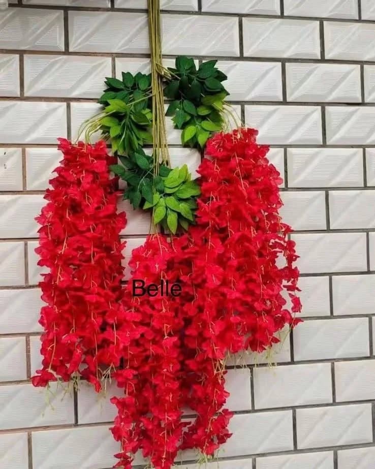 Red Wisteria Decorative Flowers