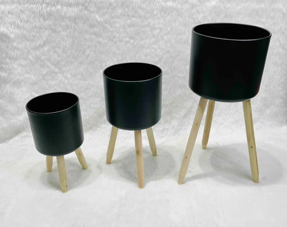 Three Piece Decorative Planter Set