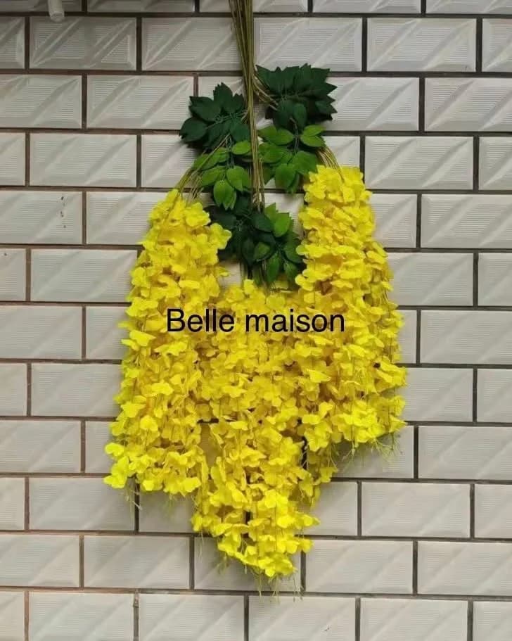 Yellow Wisteria Decorative Flowers — Dozen