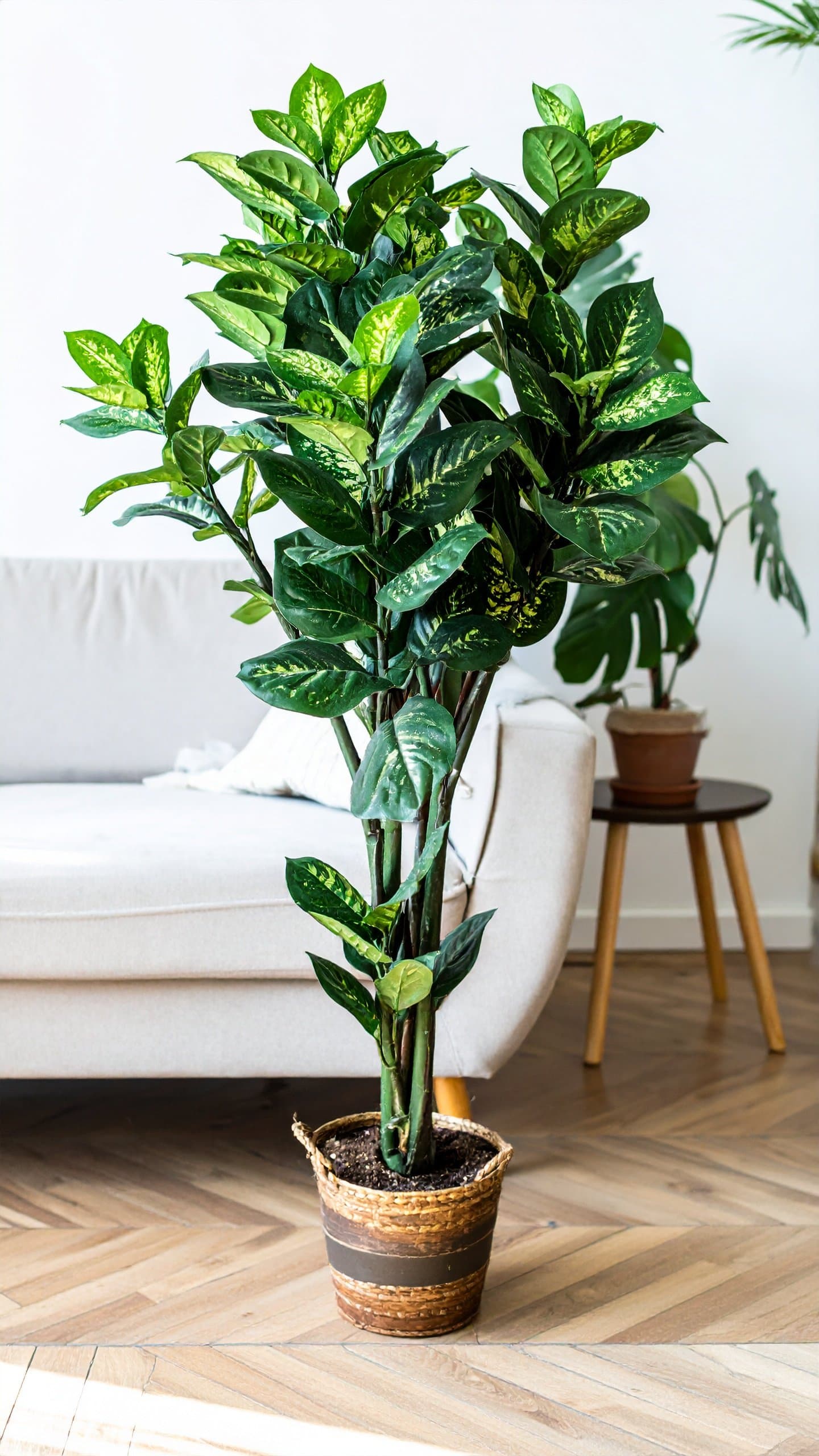 24″ Dieffenbachia Bunch With 19 Real Touch Leaves