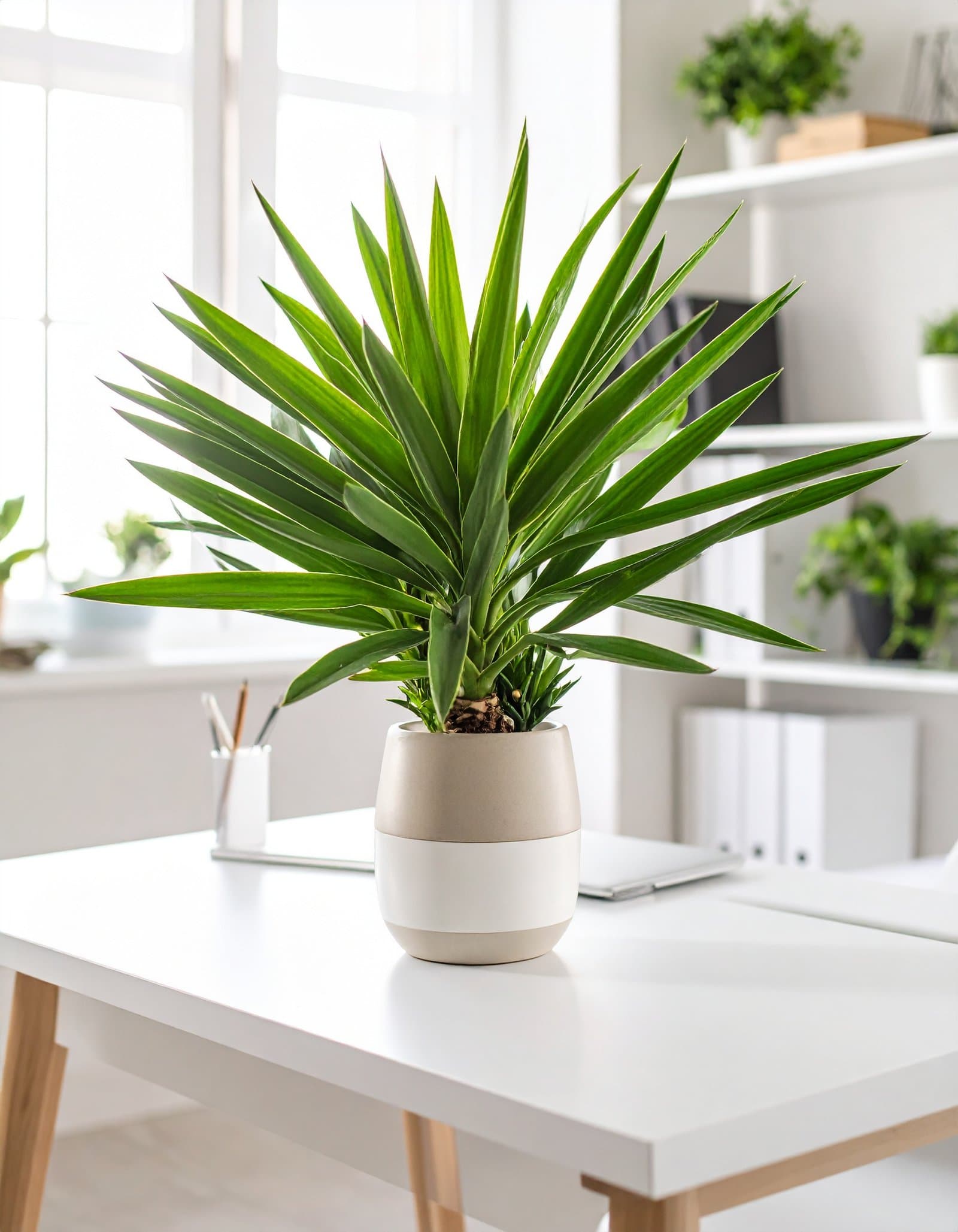 45 CM YUCCA GLORIOSA PLANT WITH 49 LEAVES.