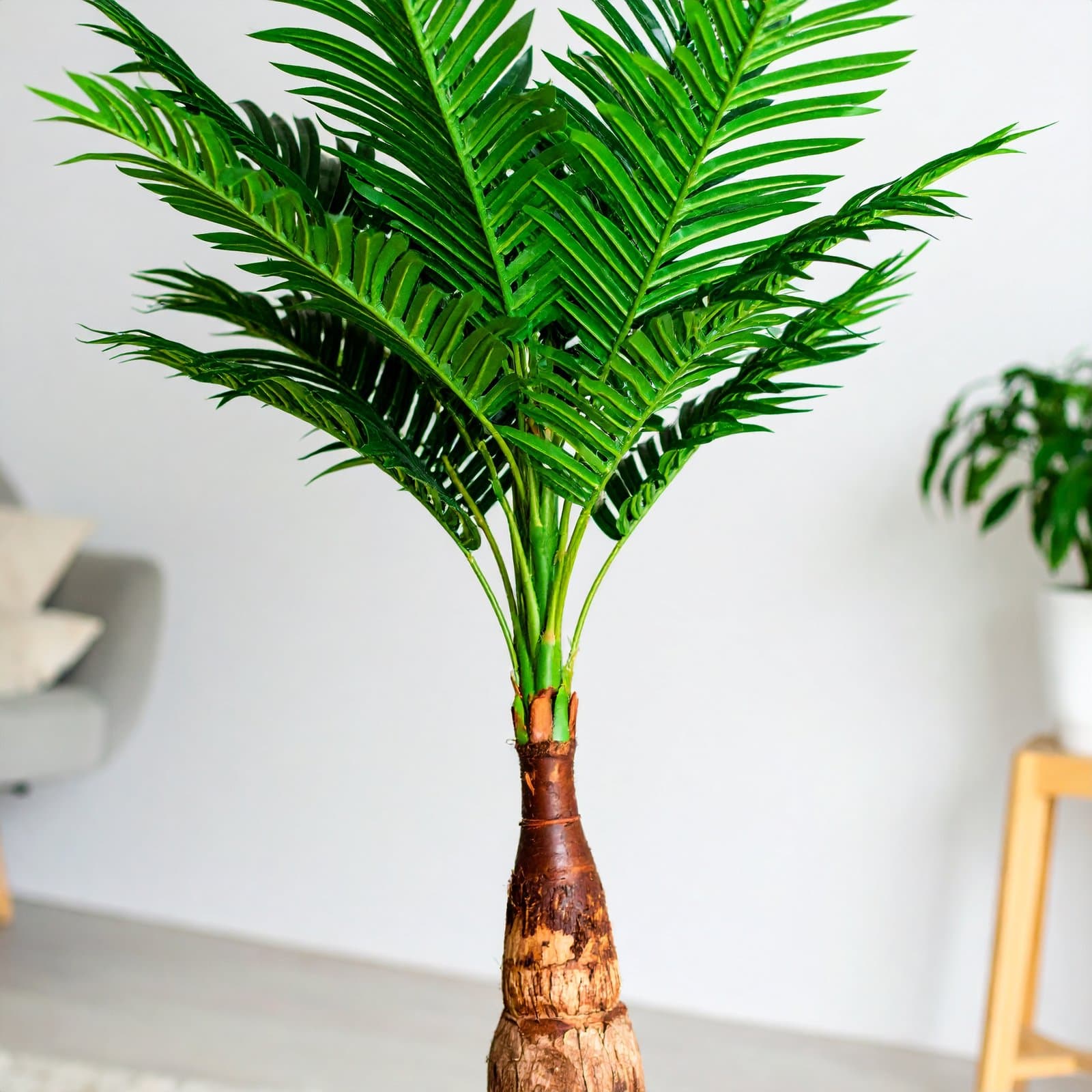 6.5 Ft Jumbo Bottle Palm Tree With Real Touch Leaves
