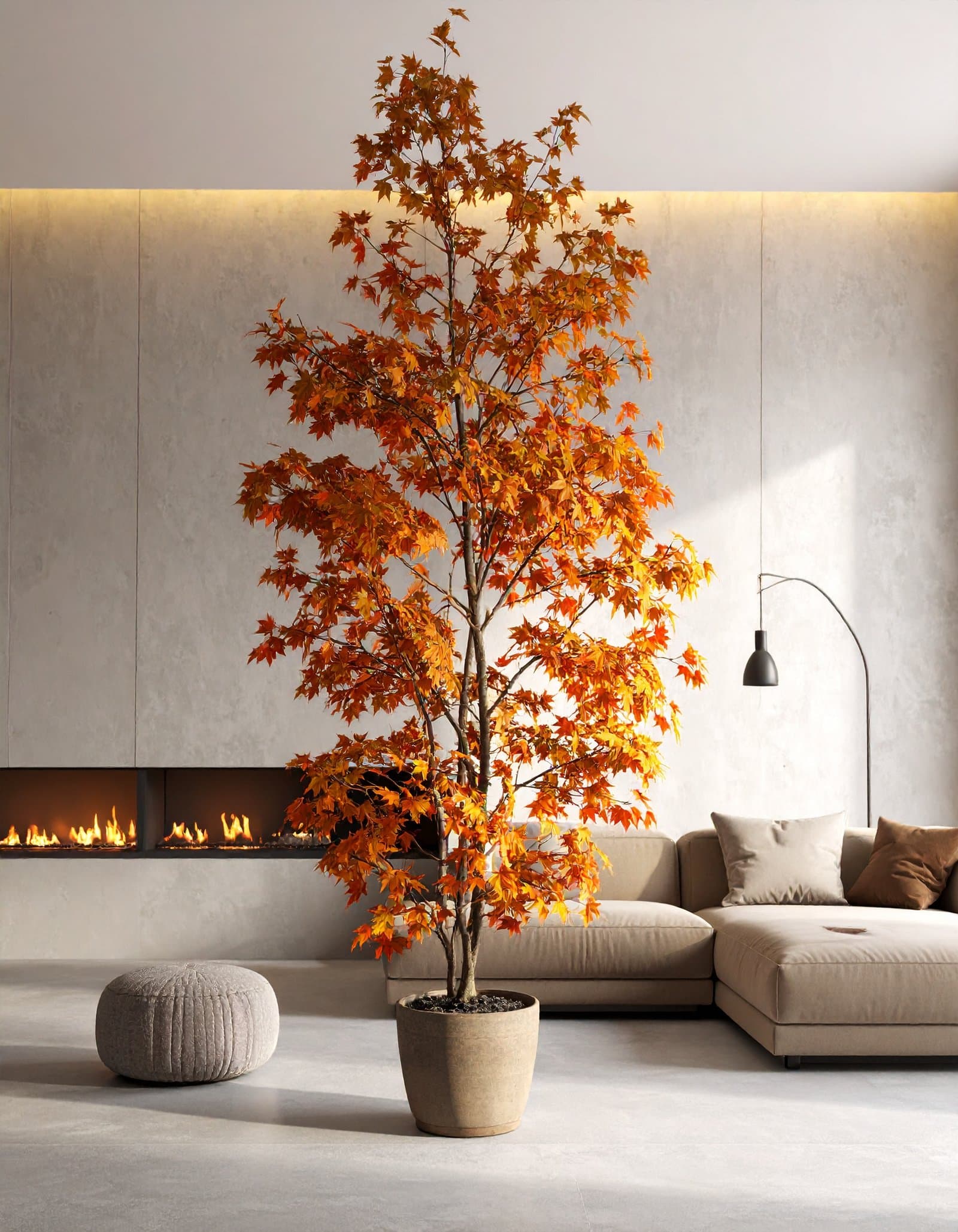 6 FT AUTUMN JAPANESE MAPLE TREE WITH 215 REAL TOUCH LEAVES.