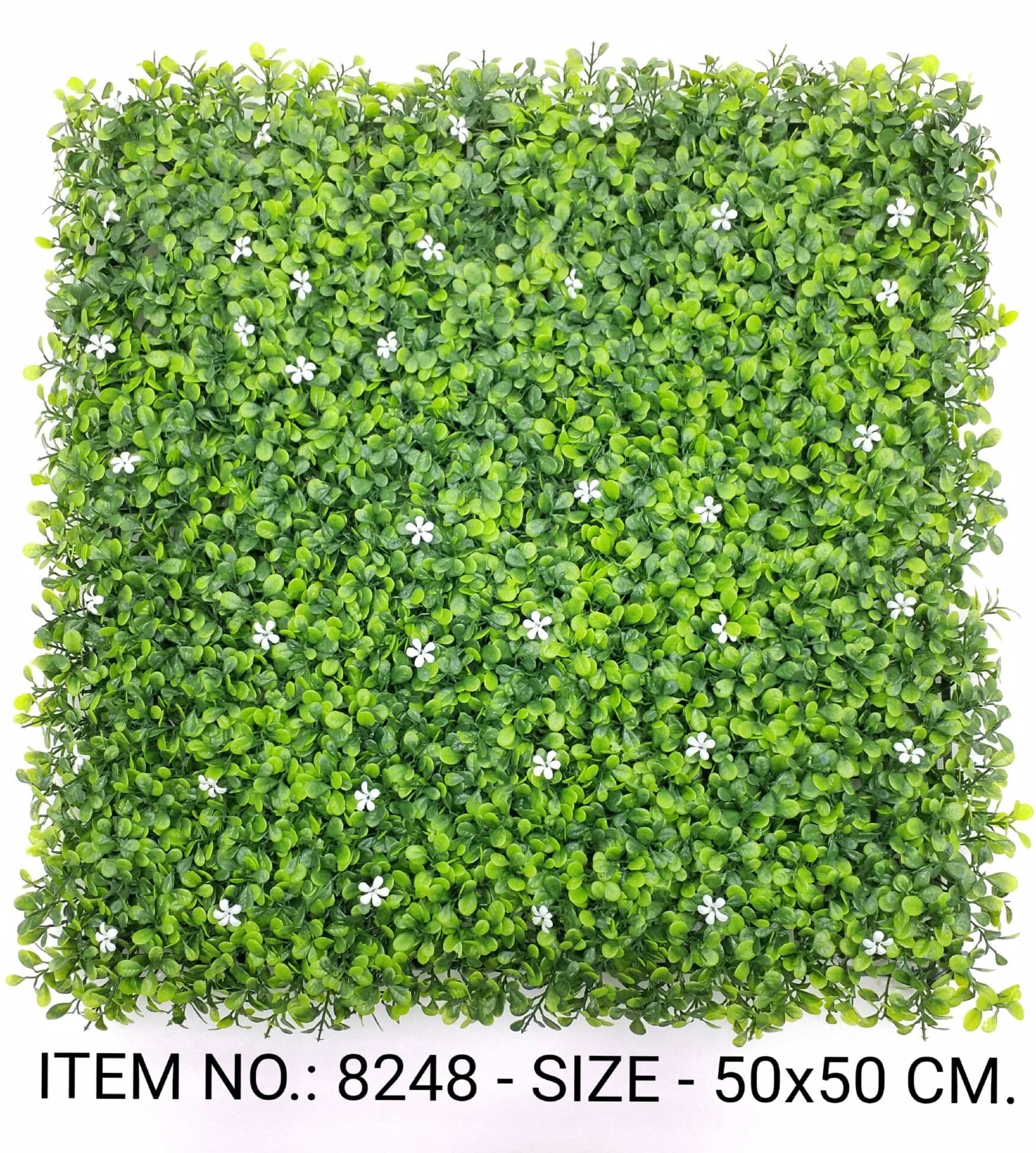 Boxwood Grass Mat W/flowers (50X50CM)