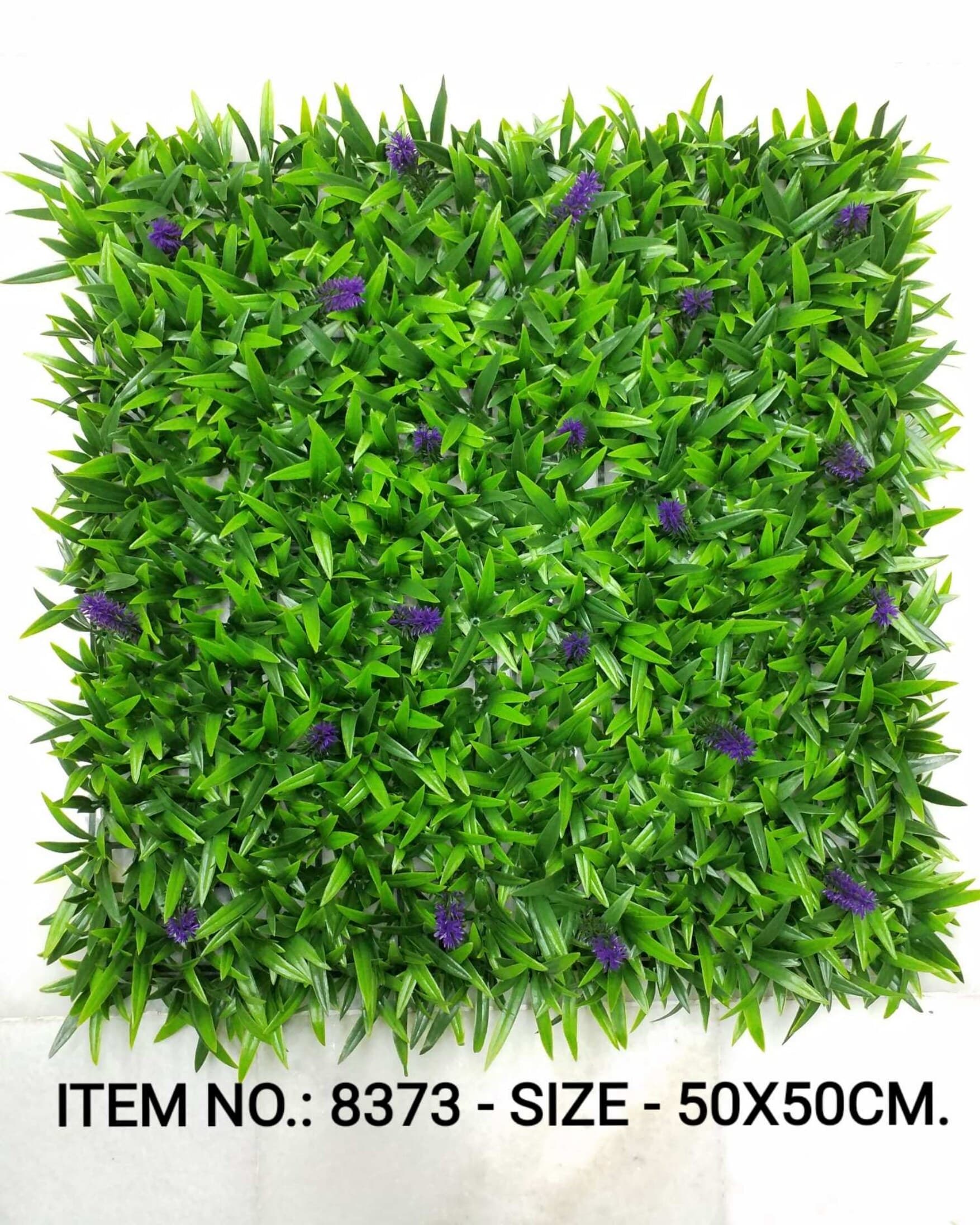 Slim Green Grass Mat W/lavender (50X50CM)