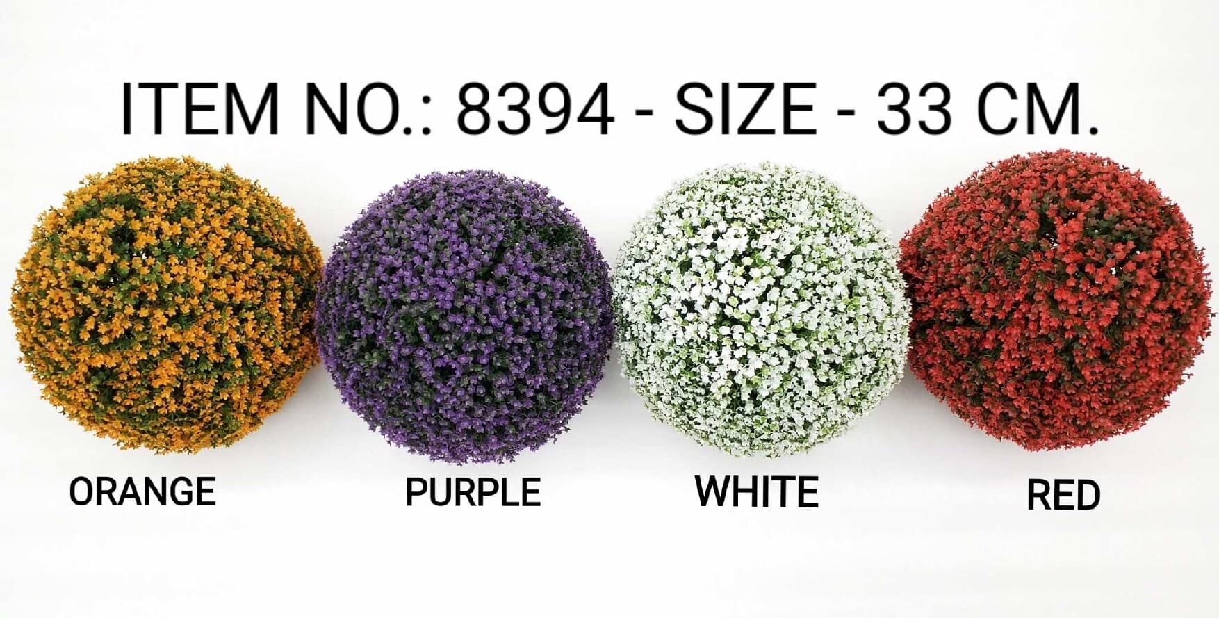 Small White Blossom Flower Ball (33CM)