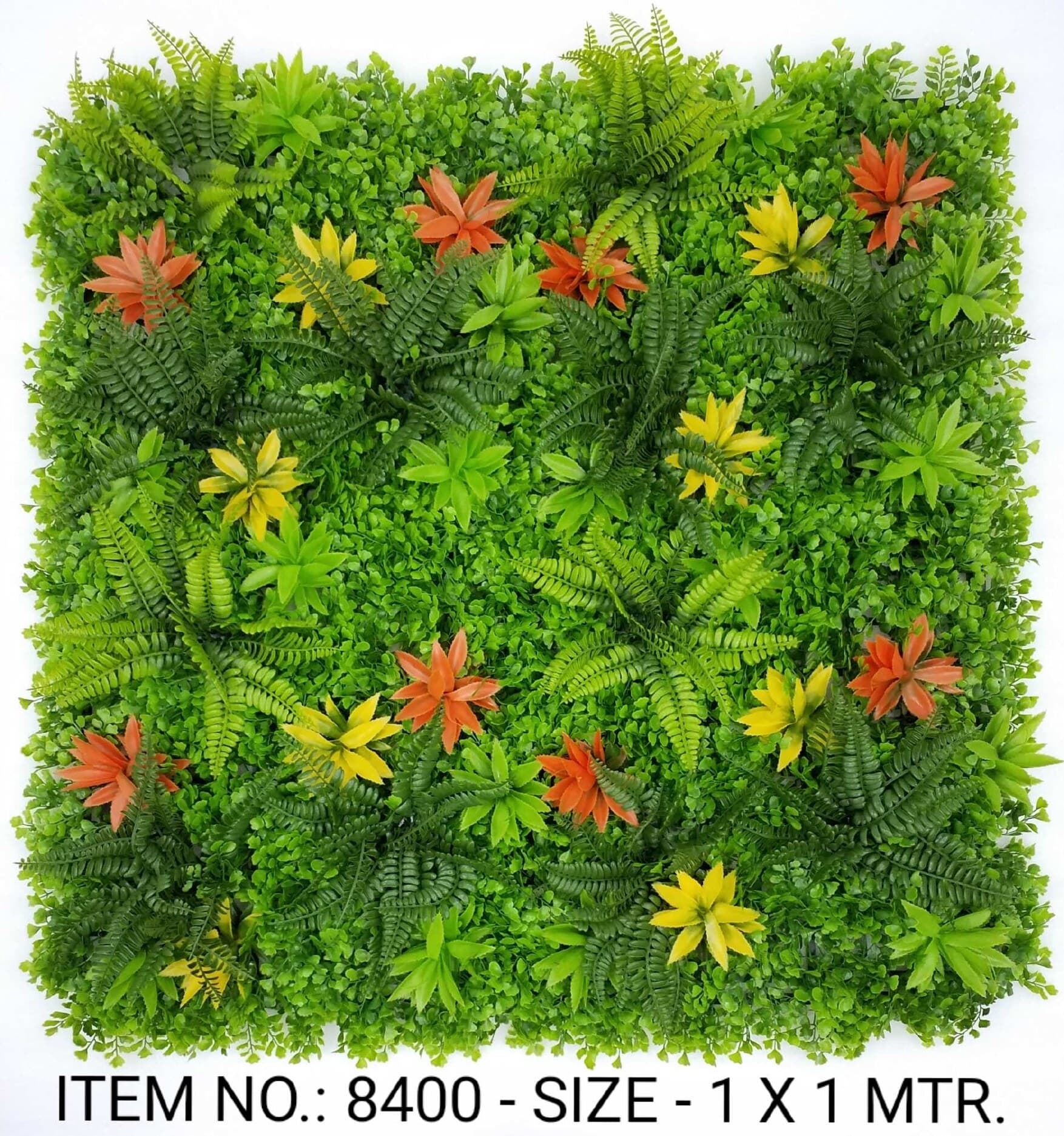 Mixed Leaves Grass Mat W/aloevera (1X1 Mtr)