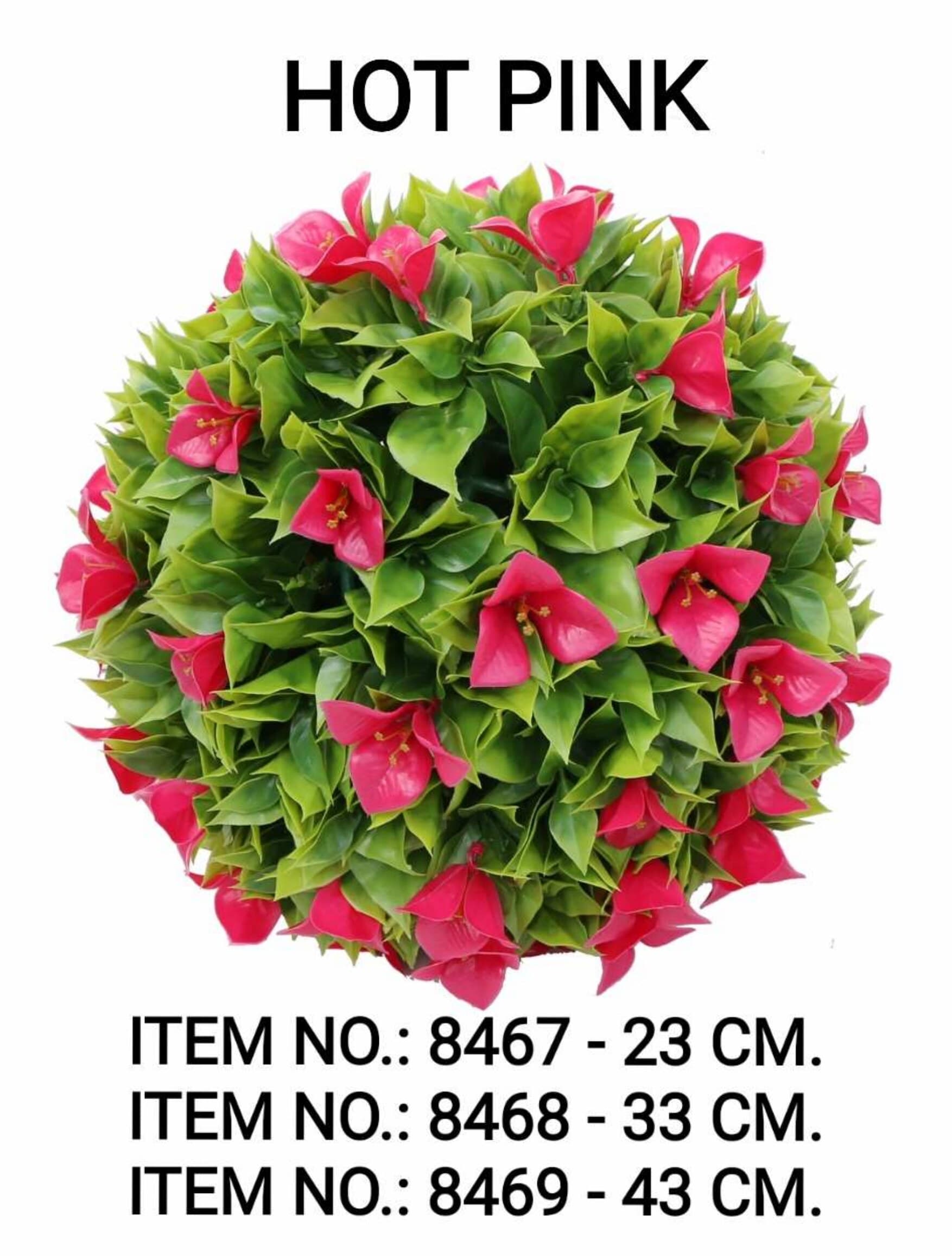 Big Hot Pink Bougainvillea Flower Ball (43CM)