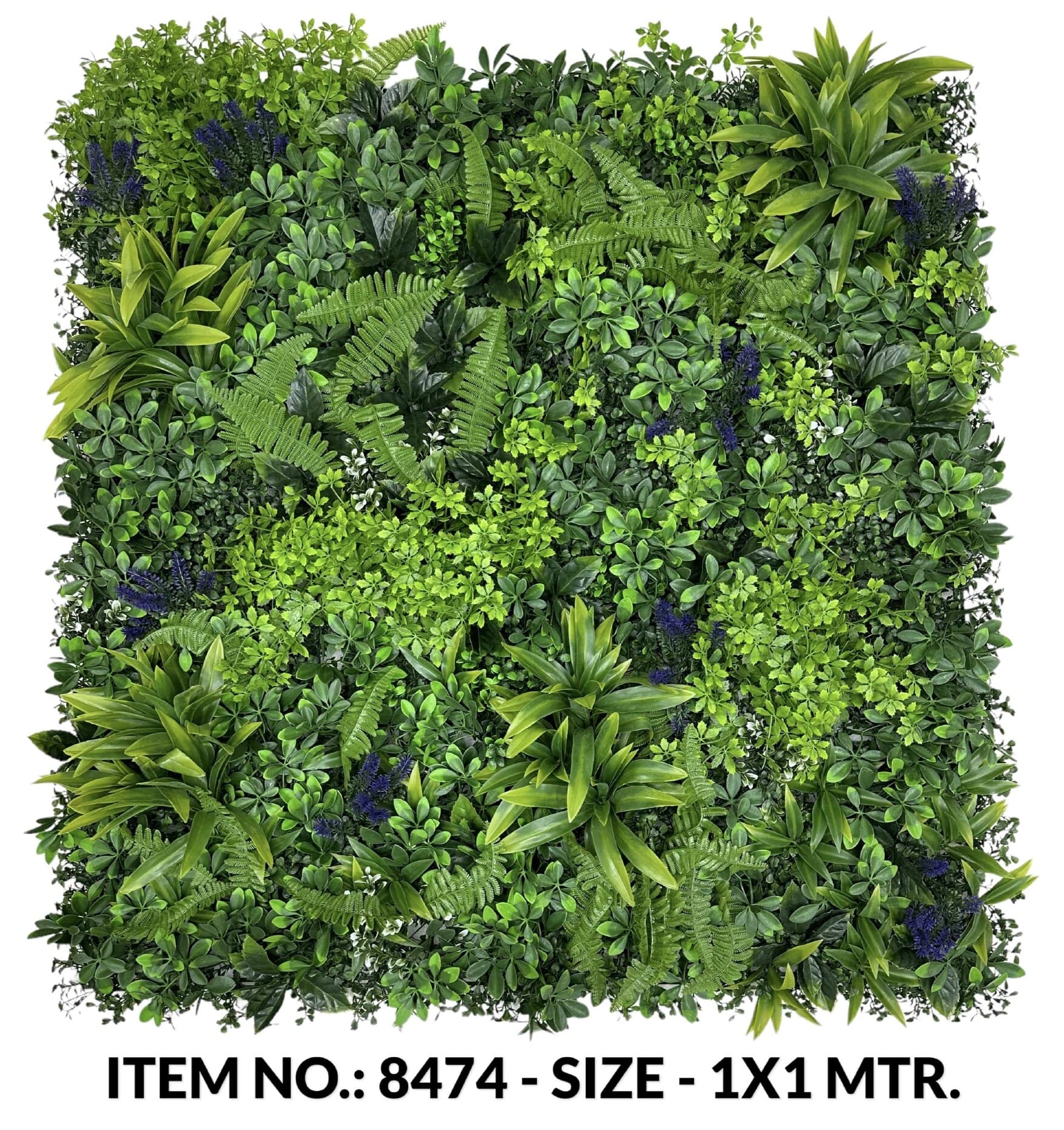 Mix Leaves Grass Mat With Lavender (a-b-c-d 50X50CM X4)