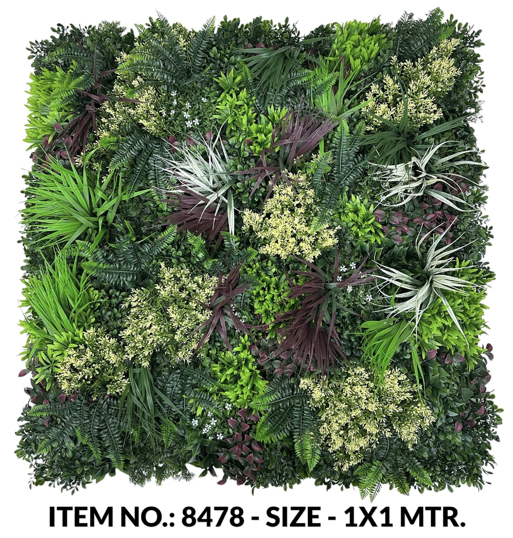 Mix Leaves Grass Mat With Cream Beads (a-b-c-d 50X50CM X4)