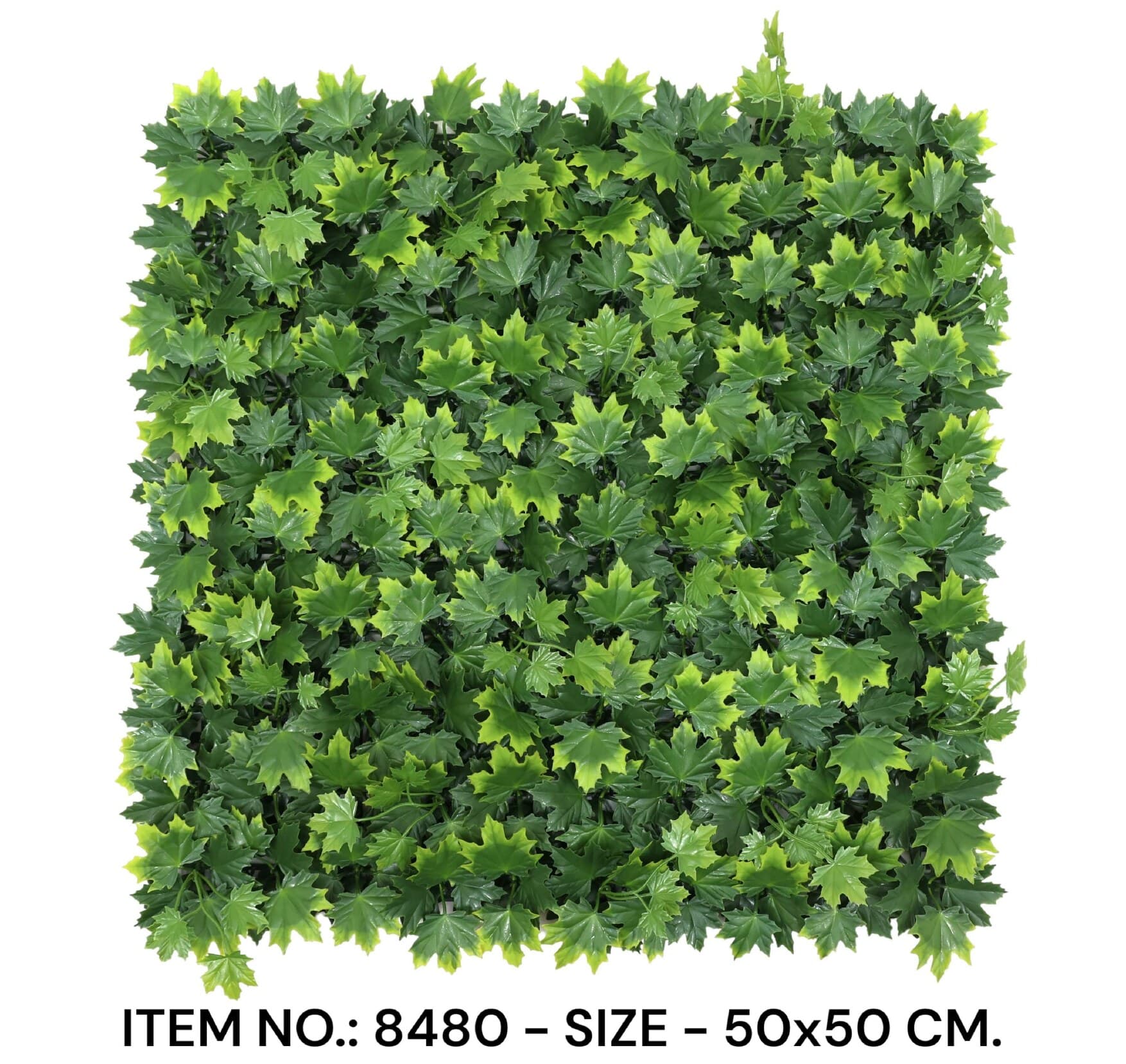 Green Maple Leaves Grass Mat (50X50CM)