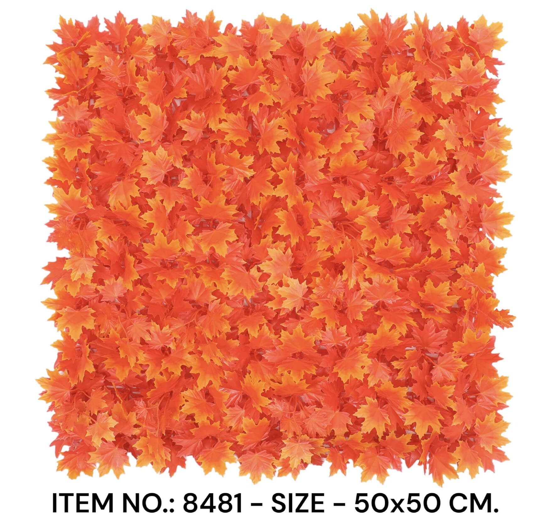 Orange Maple Leaves Grass Mat (50X50CM)
