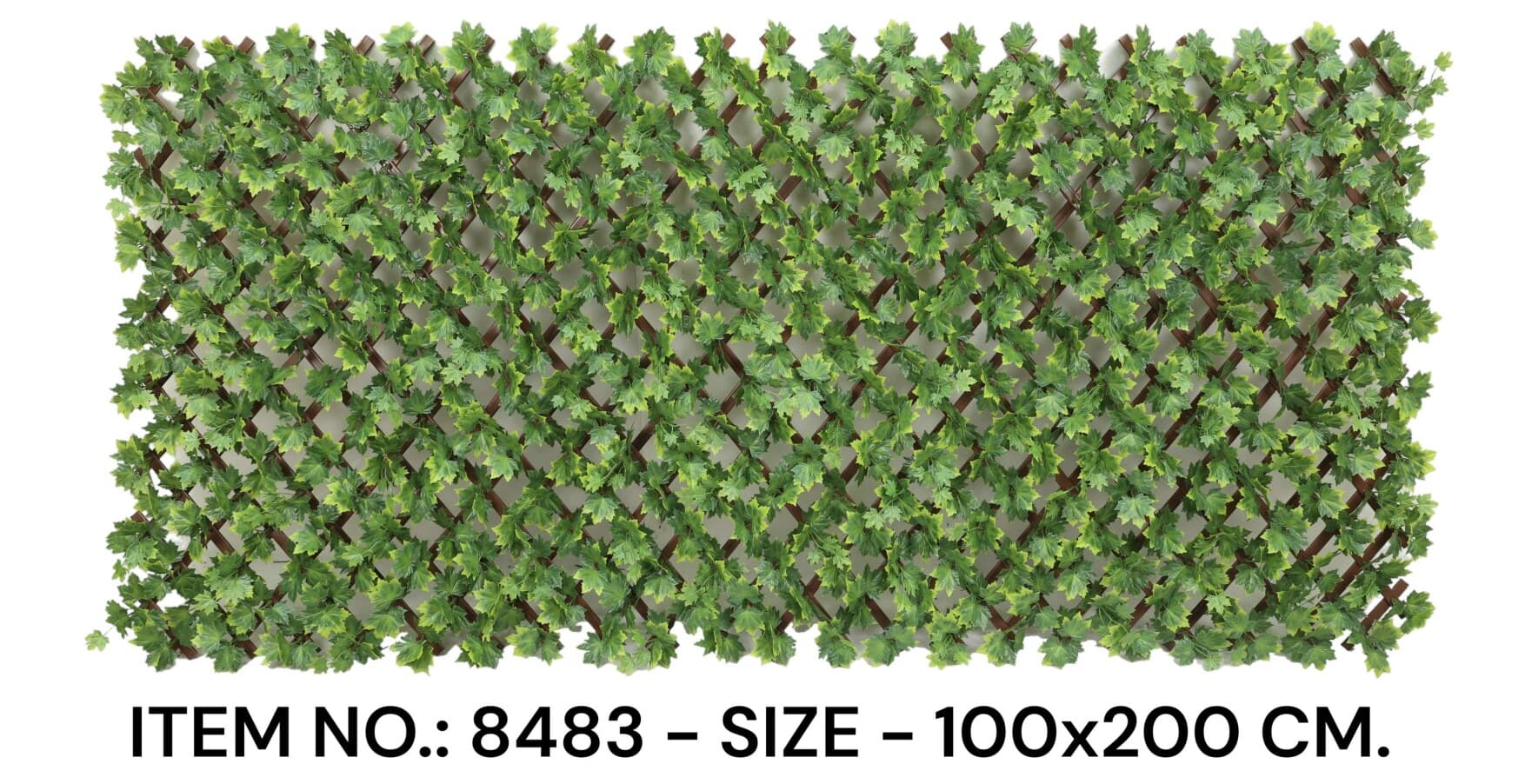 Green Maple Leaf Plastic Trellis (100X200CM)