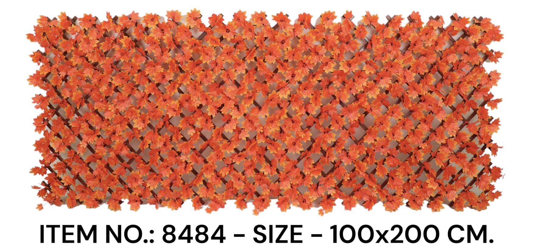 Orange Maple Leaf Plastic Trellis (100X200CM)