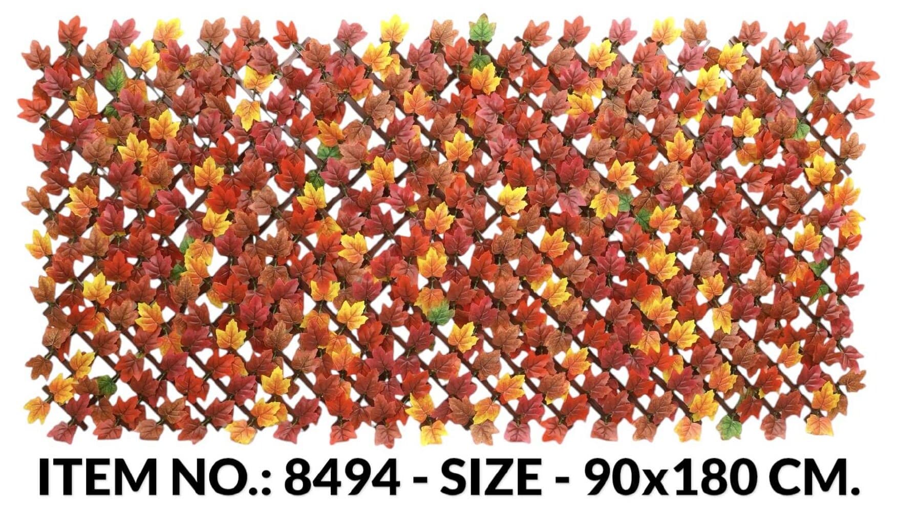 Real Touch Autumn Maple Leaf Plastic Trellis (90X180CM)