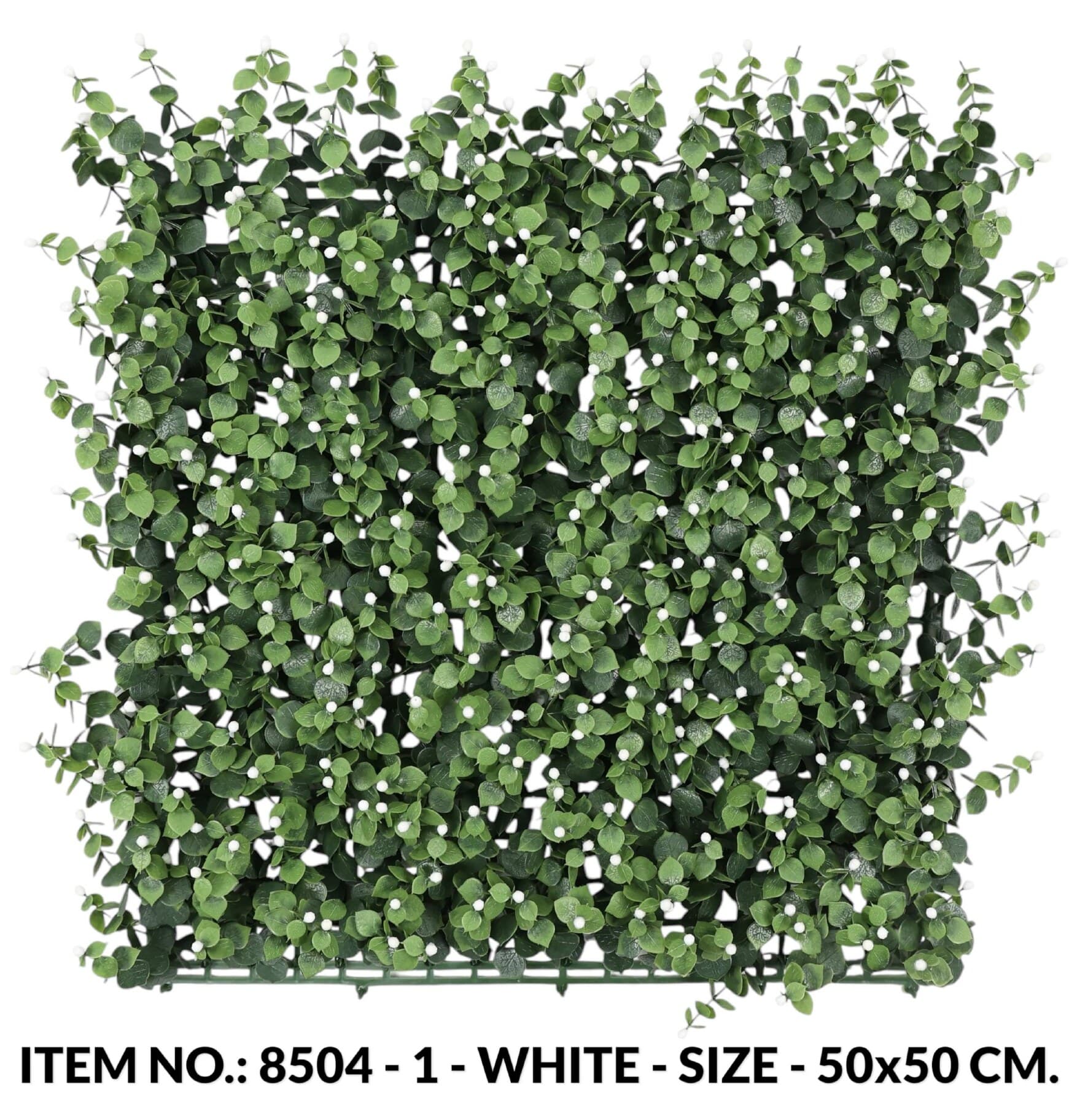 Pumila Leaves Grass Mat W/white Beads (50X50CM)