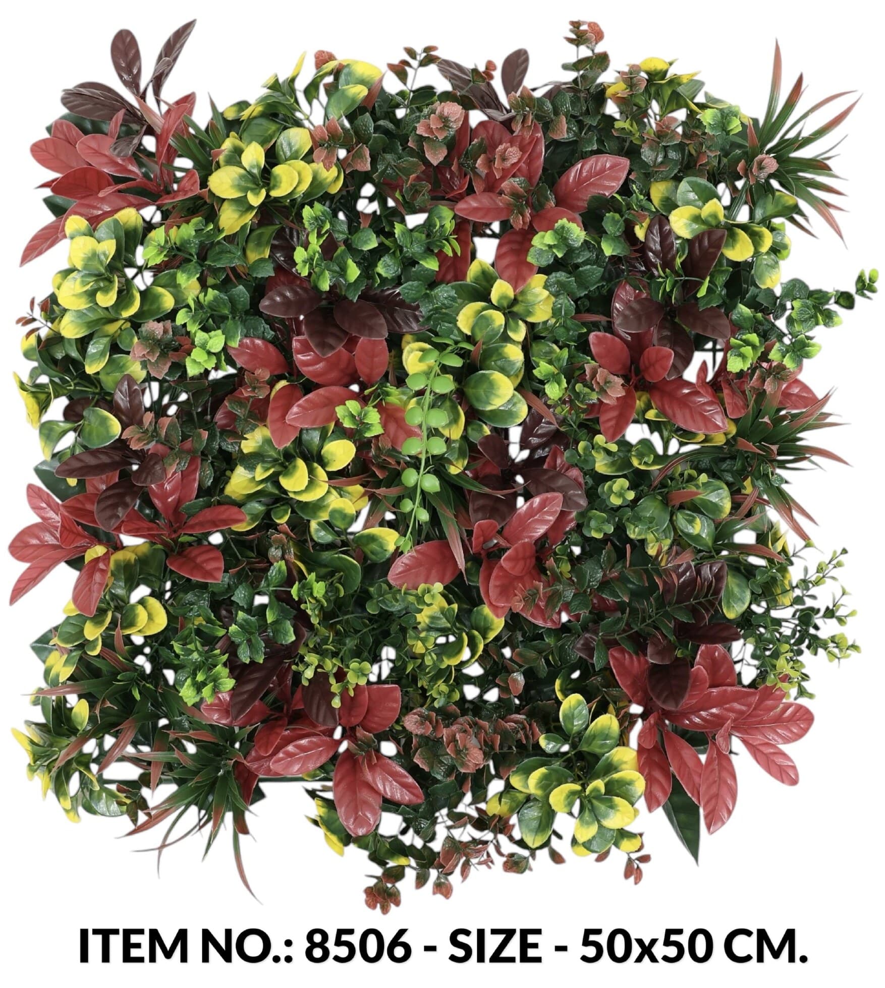 Red Laurel Mixed Leaves Grass Mat (50X50CM)