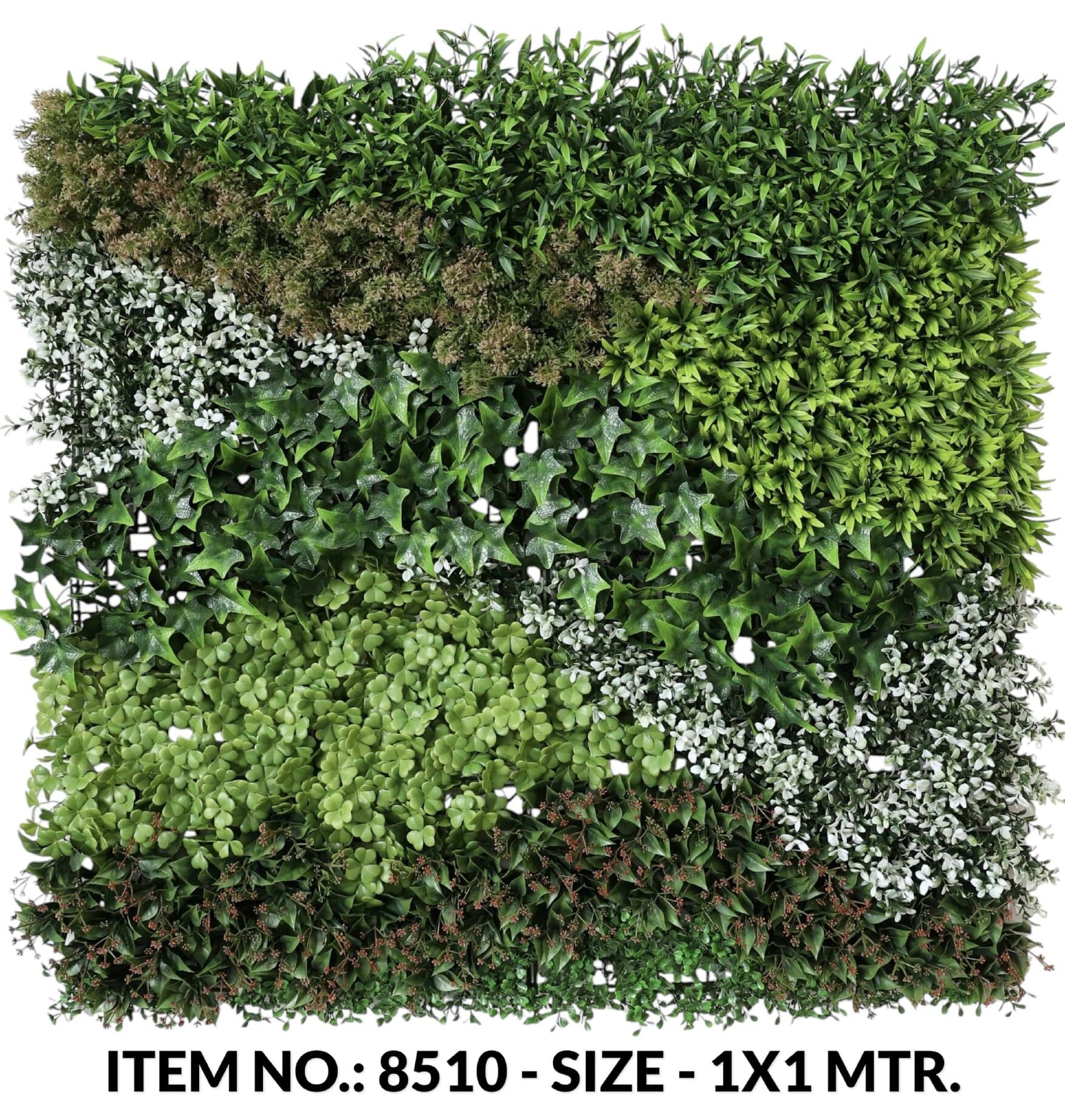 Designer Grass Mat W/mix Leaves Sashes (1X1 Mtr)