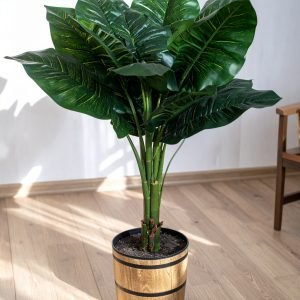4 Ft Jumbo Real Touch Evergreen Leaves Plant H-120CM