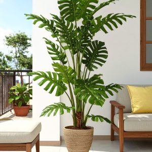 6 Ft Jumbo Real Touch Monstera Leaves Tree H-180CM