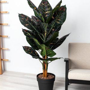 44'' 3 X 1 Real Touch Big Peacock Leaves Plant H-110CM