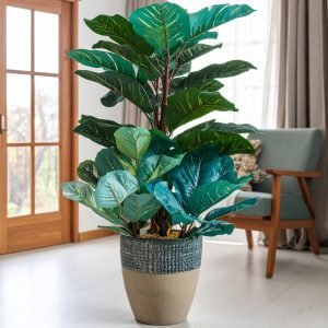 32" 2 x 1 Peacock Leaves Plant With 31 Leaves H-80CM