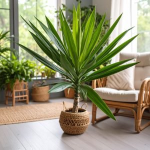 70 CM YUCCA GLORIOSA PLANT WITH 44 LEAVES.