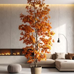 6 FT AUTUMN JAPANESE MAPLE TREE WITH 215 REAL TOUCH LEAVES.